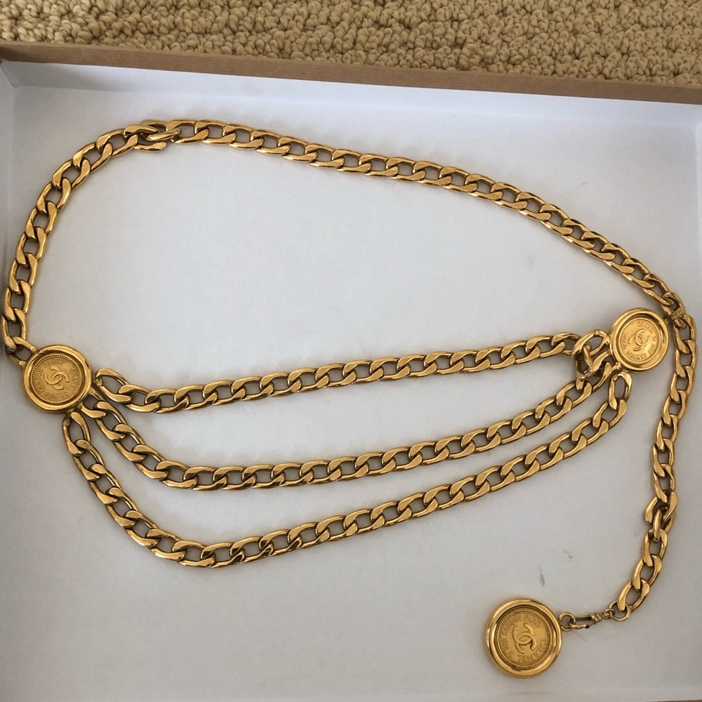 Vintage Chanel Gold Chain Belt